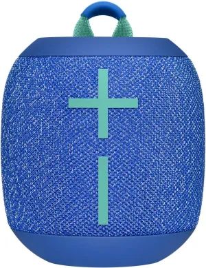 Ultimate Ears Wonderbooms 2 Wireless Speaker, Deep Bass, 360 ° Surround Sound, Waterproof, 2 Speaker Connection for Powerful Sound, 13h Battery, Bermuda Blue (Renewed)