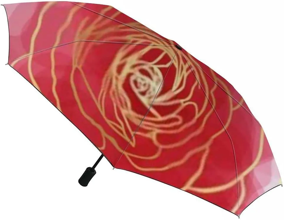 Umbrella Windproof Travel Umbrella Geometric Shapes Linear Compact Rain Umbrellas Golf Umbrella Folding Parasol Automatic Open Close for Men Women