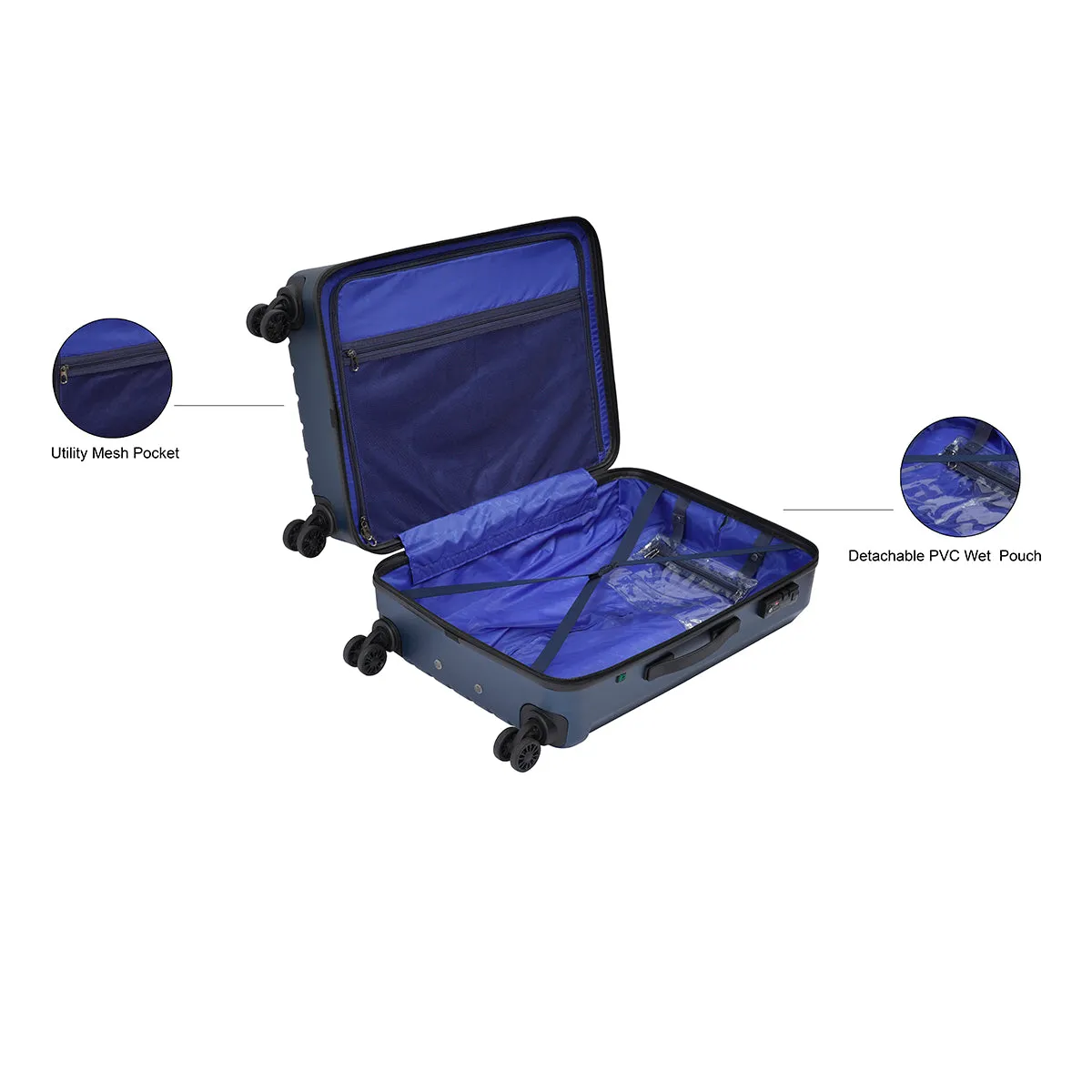 United Colors of Benetton Cobalt Hard Luggage