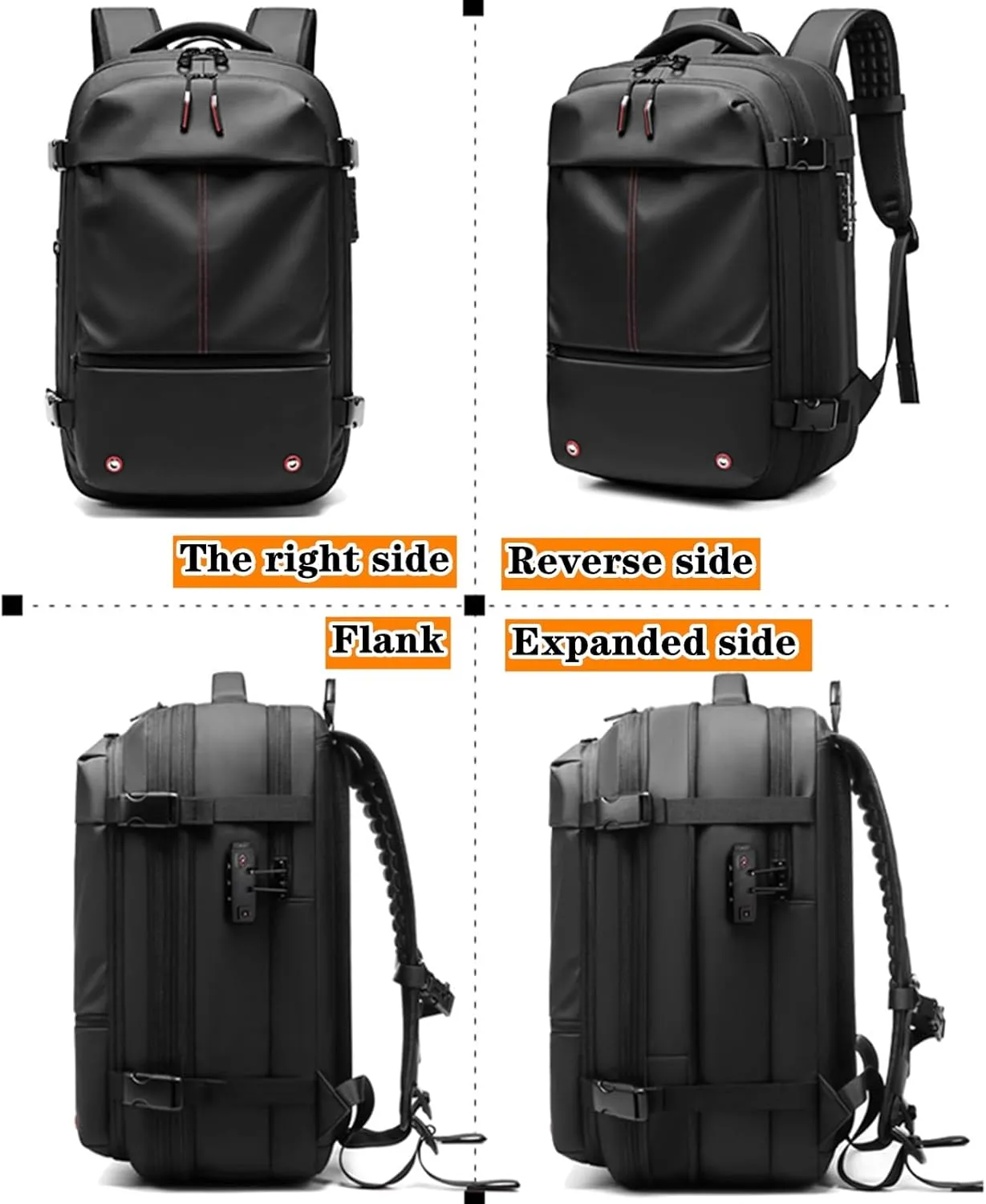Vacpack Backpack,Vacuum Backpack,60l Expandable Vac pack Travel Backpack,Water Resistant,Anti Theft Vacpack Travel Vacuum Backpack (Green Manual Vacuum)