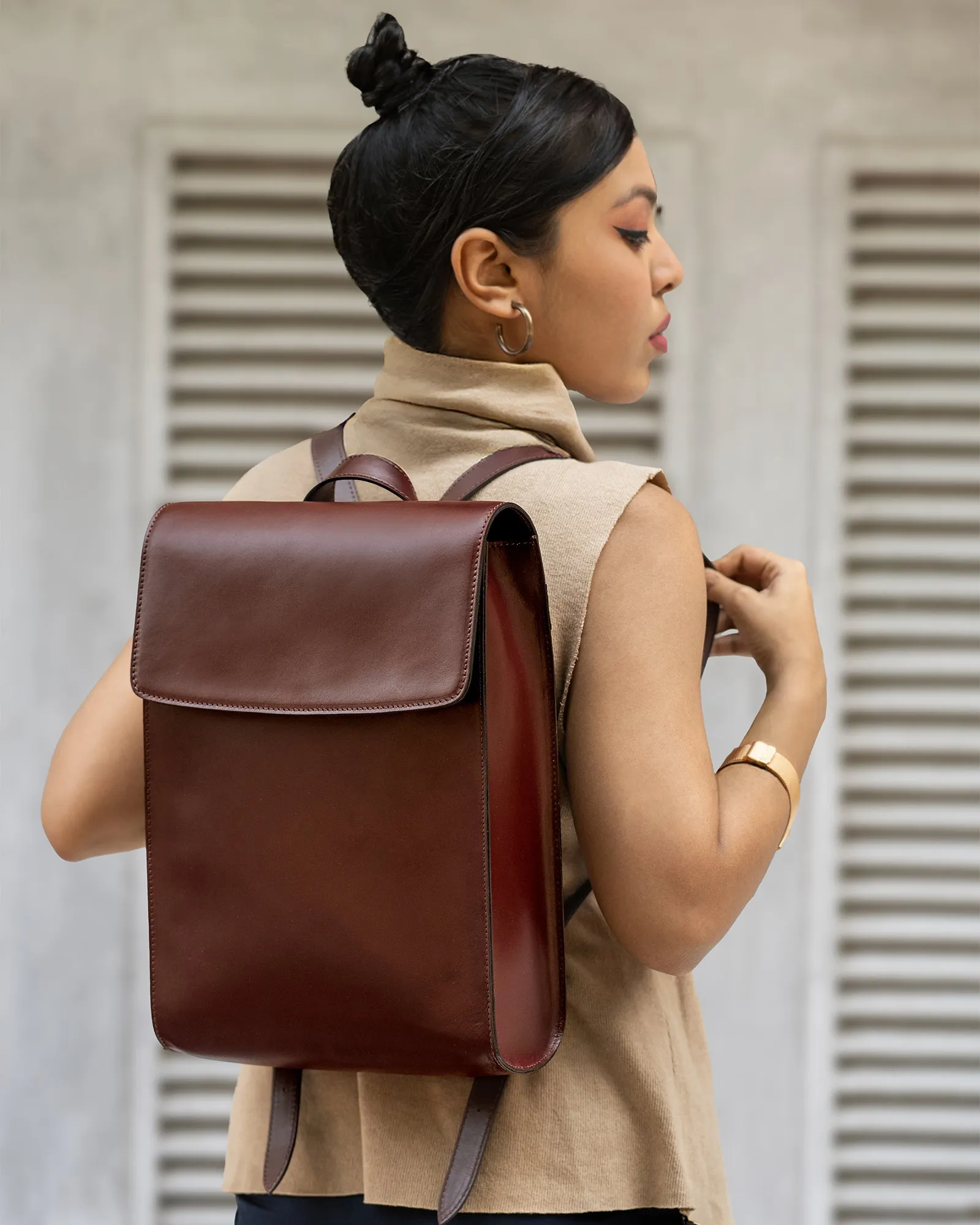 Valencia Backpack - Burgundy