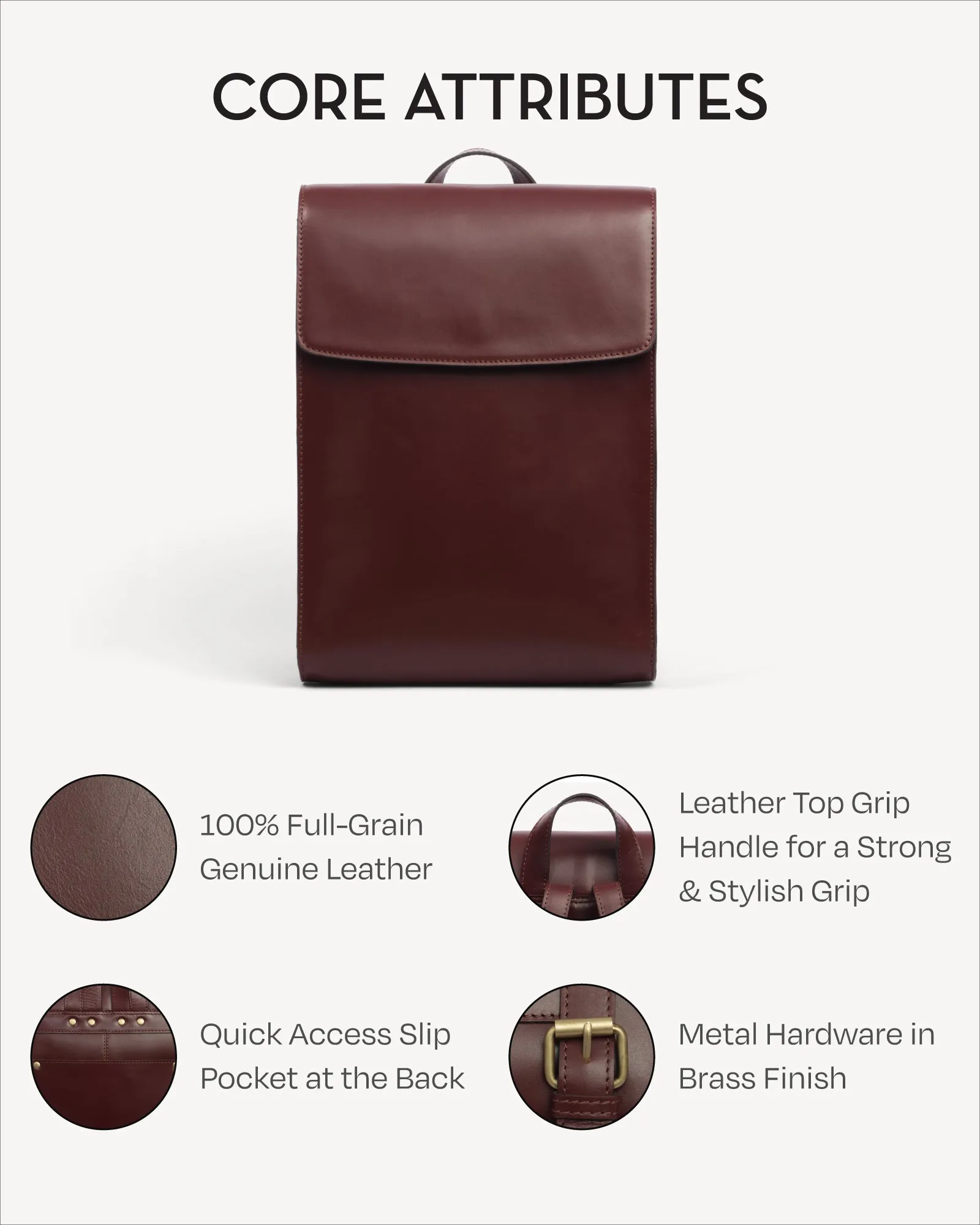 Valencia Backpack - Burgundy