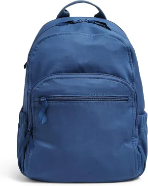 Vera Bradley Women's Cotton Campus Backpack, Summer Rain - Recycled Cotton, One Size