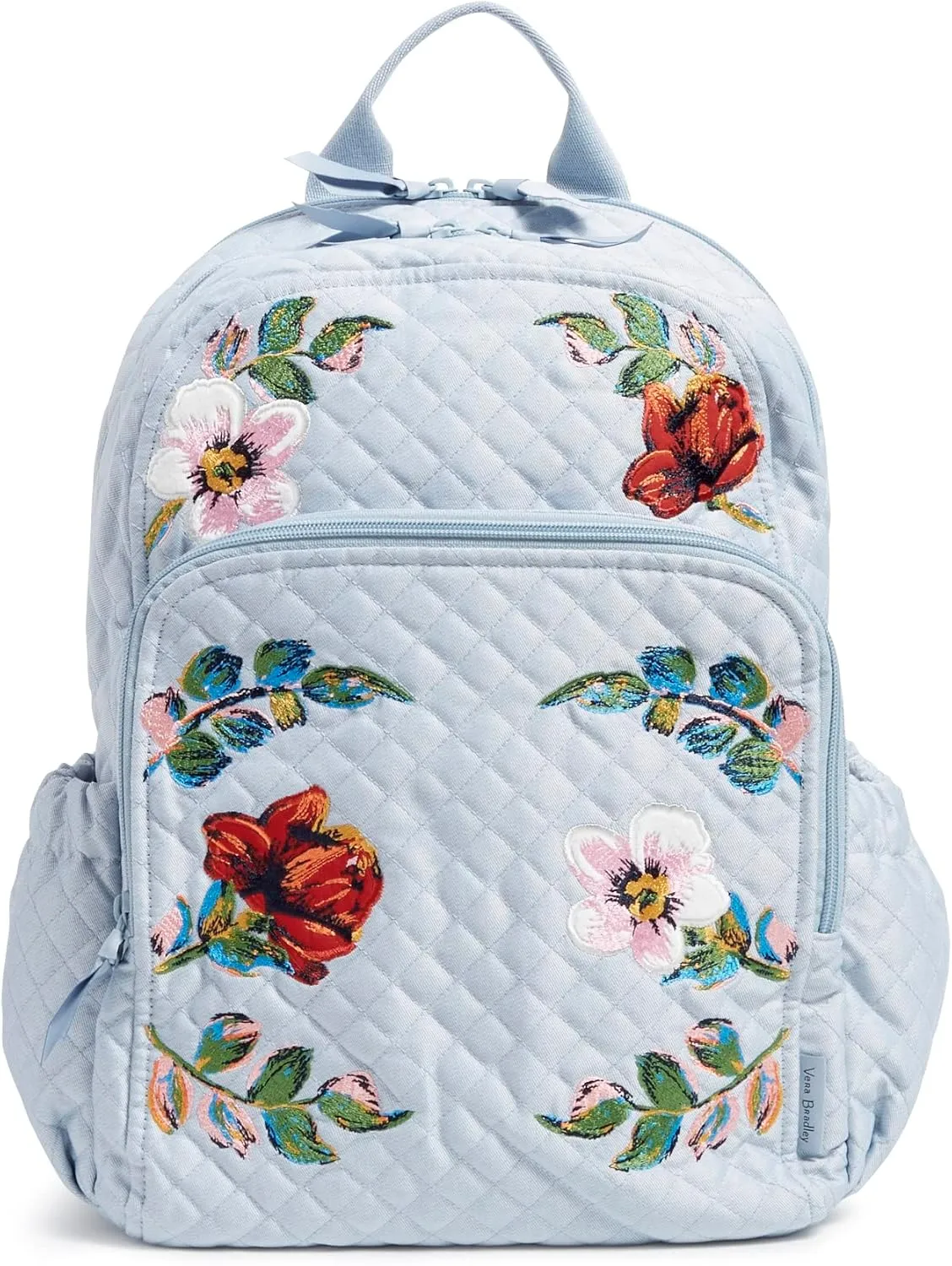 Vera Bradley Women's Denim Campus Backpack, Sea Air Floral, One Size