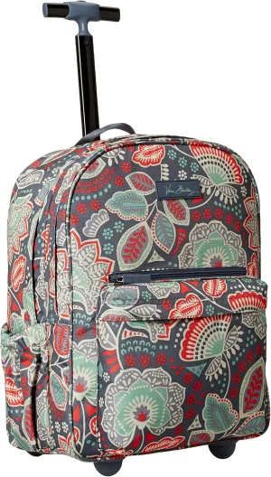 Vera Bradley Women's Lighten Up Rolling Backpack, Nomadic Floral, One Size