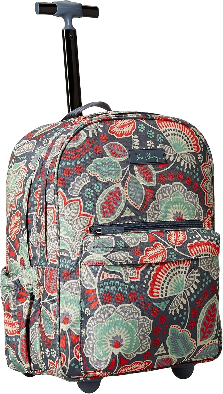 Vera Bradley Women's Lighten Up Rolling Backpack, Nomadic Floral, One Size