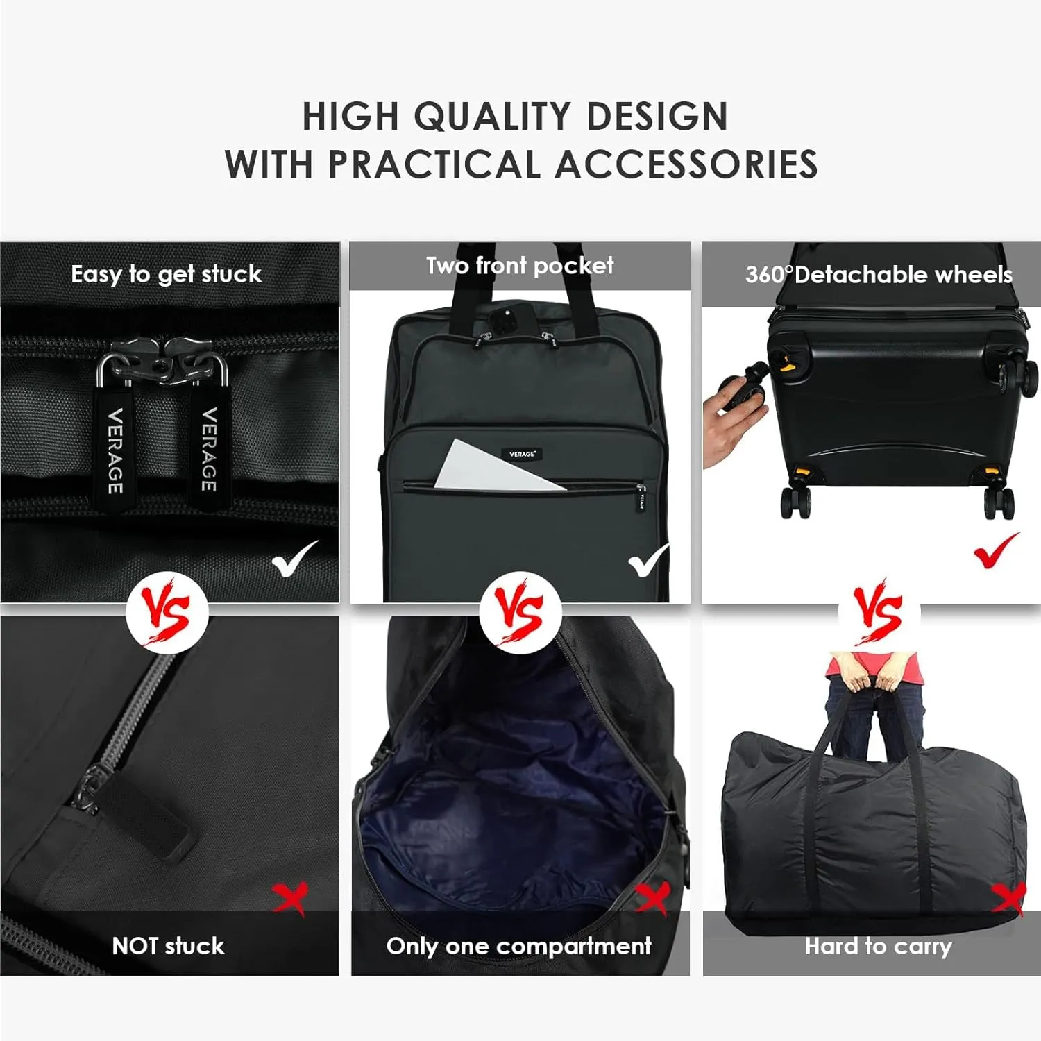 VERAGE Luxe Foldable Suitcase - Large
