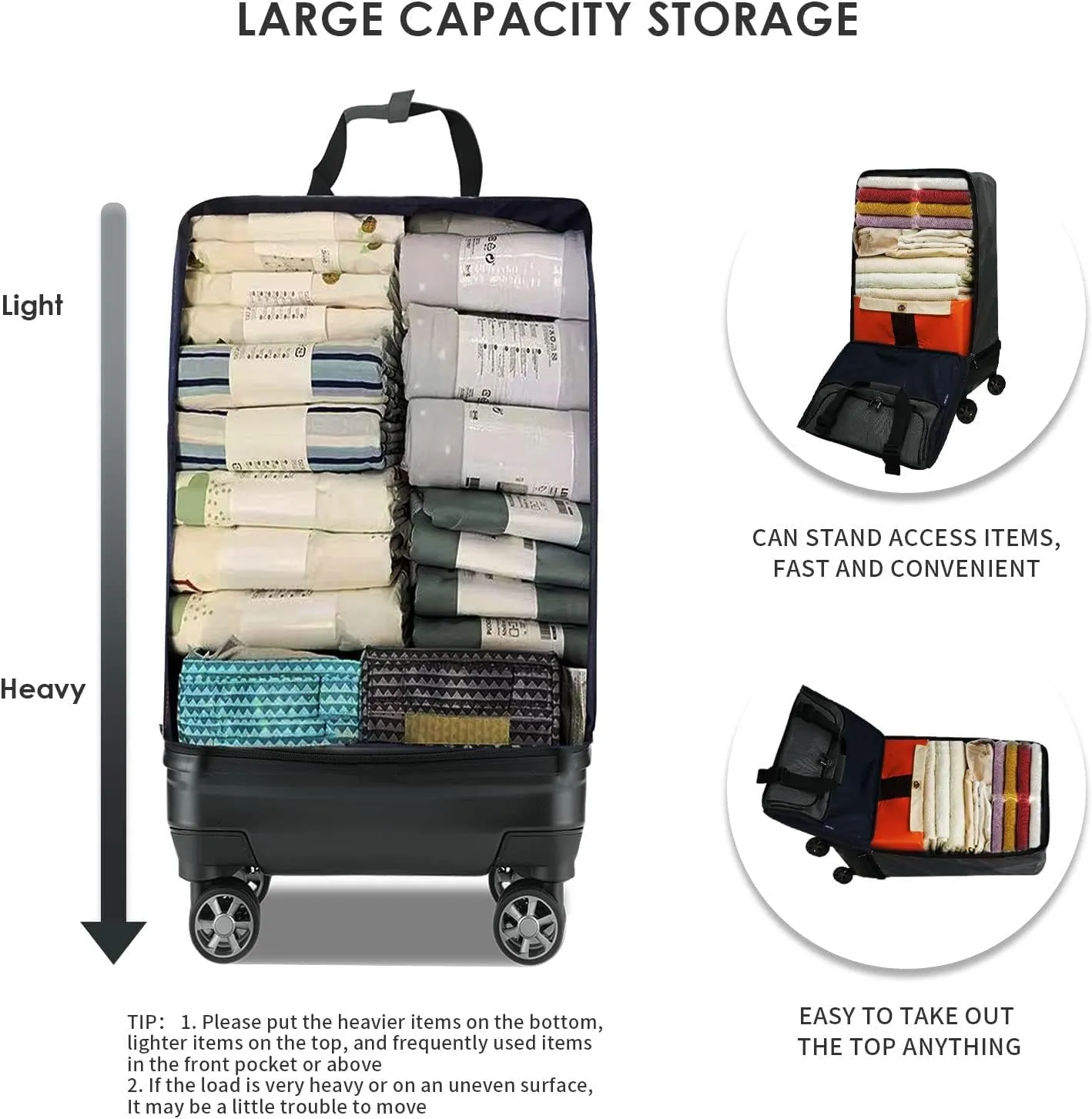 VERAGE Luxe Foldable Suitcase - Large