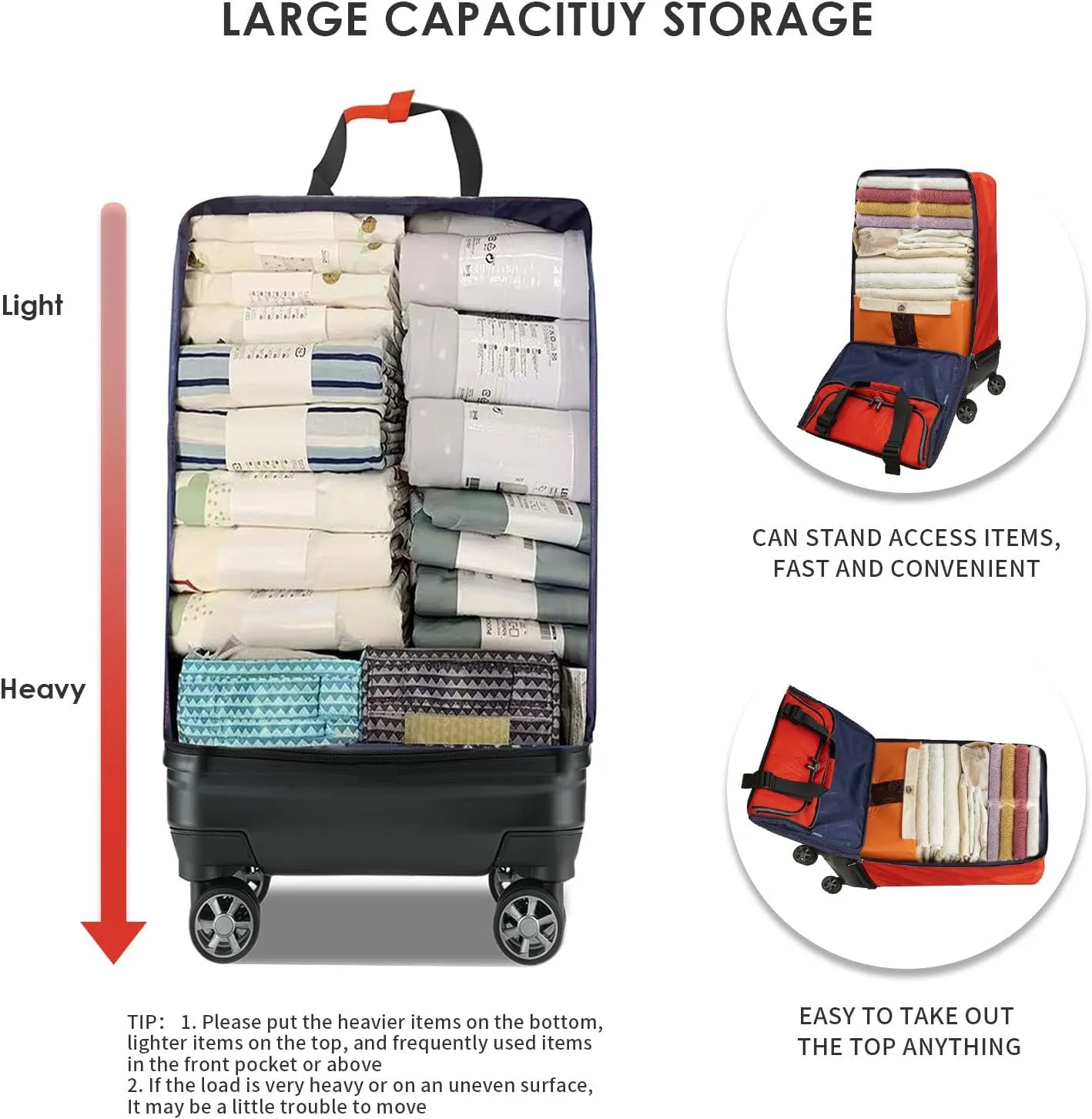 VERAGE Luxe Foldable Suitcase - Large