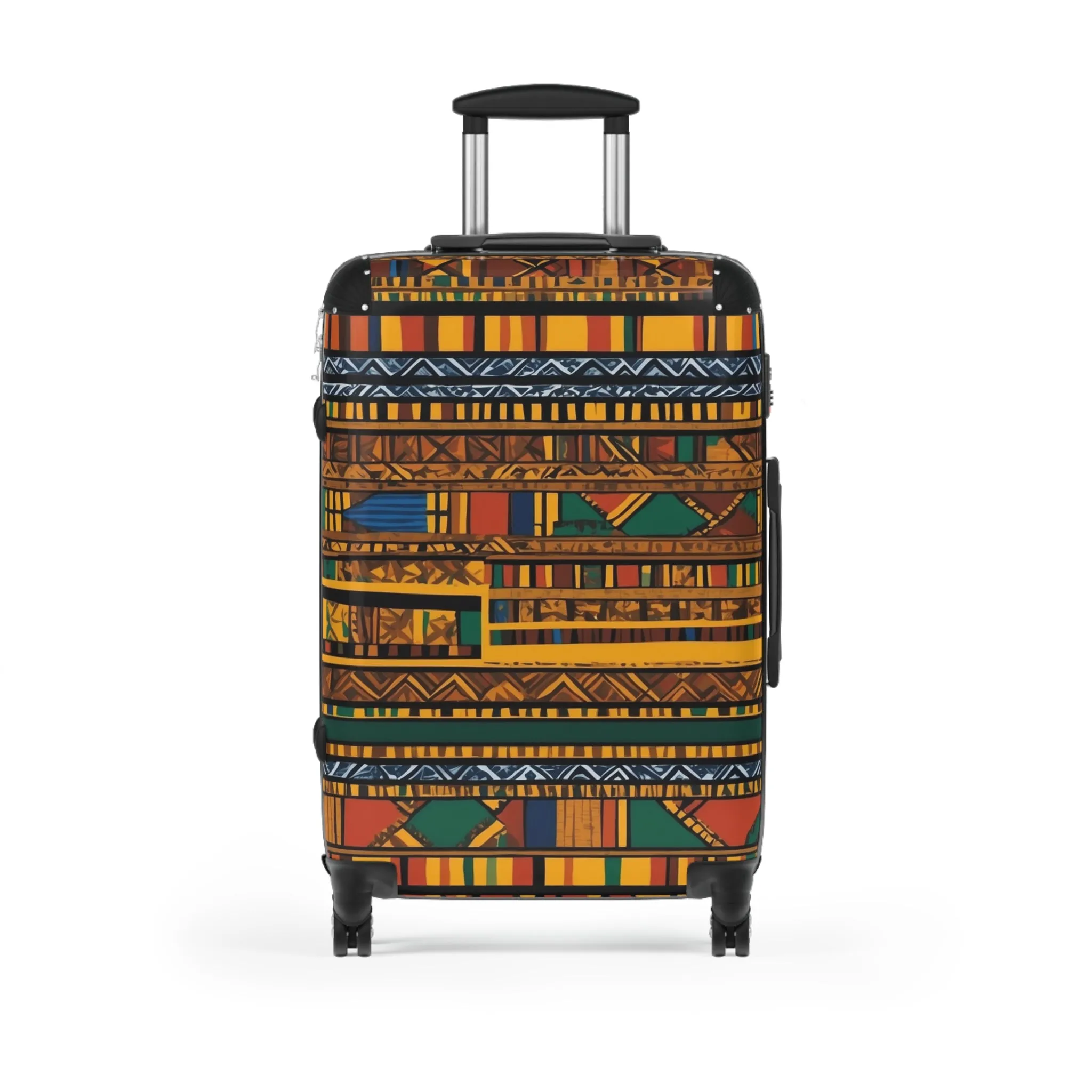 Vibrant African Inspired Pattern Suitcase – Stylish Travel Luggage for Adventurers