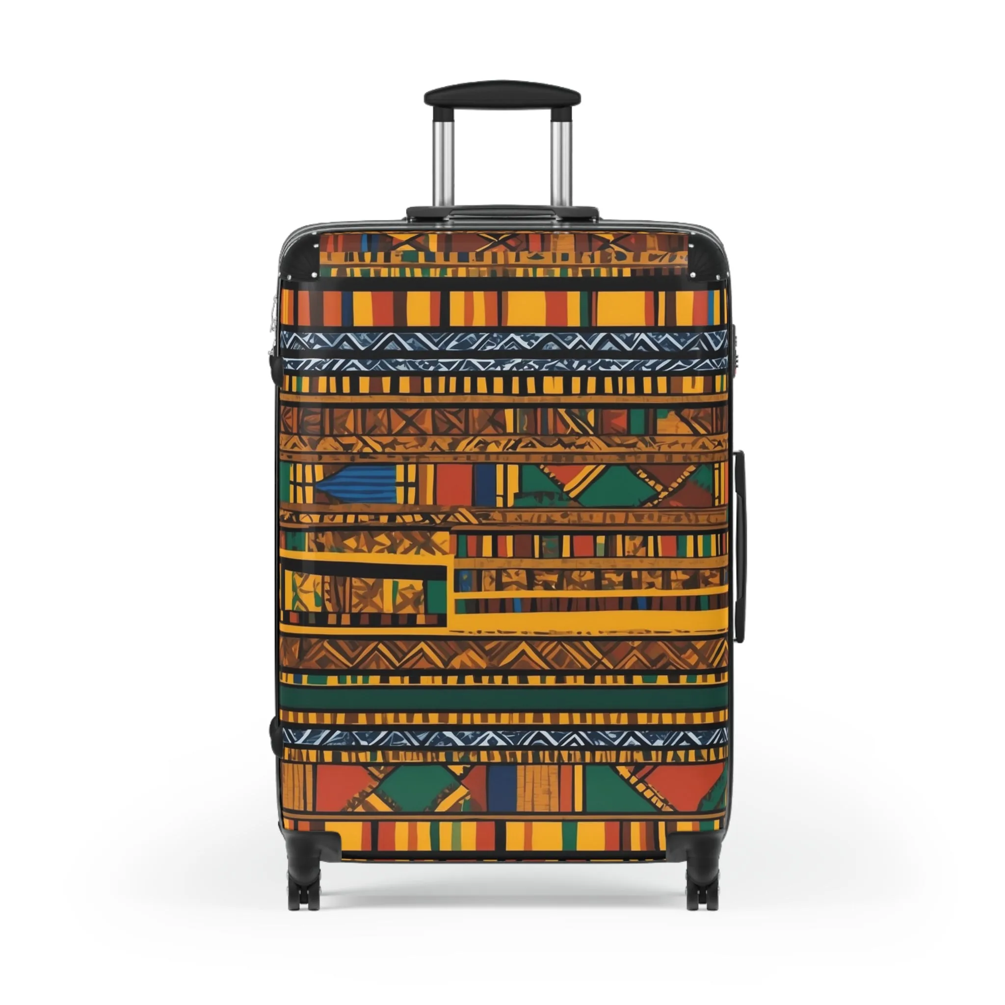 Vibrant African Inspired Pattern Suitcase – Stylish Travel Luggage for Adventurers