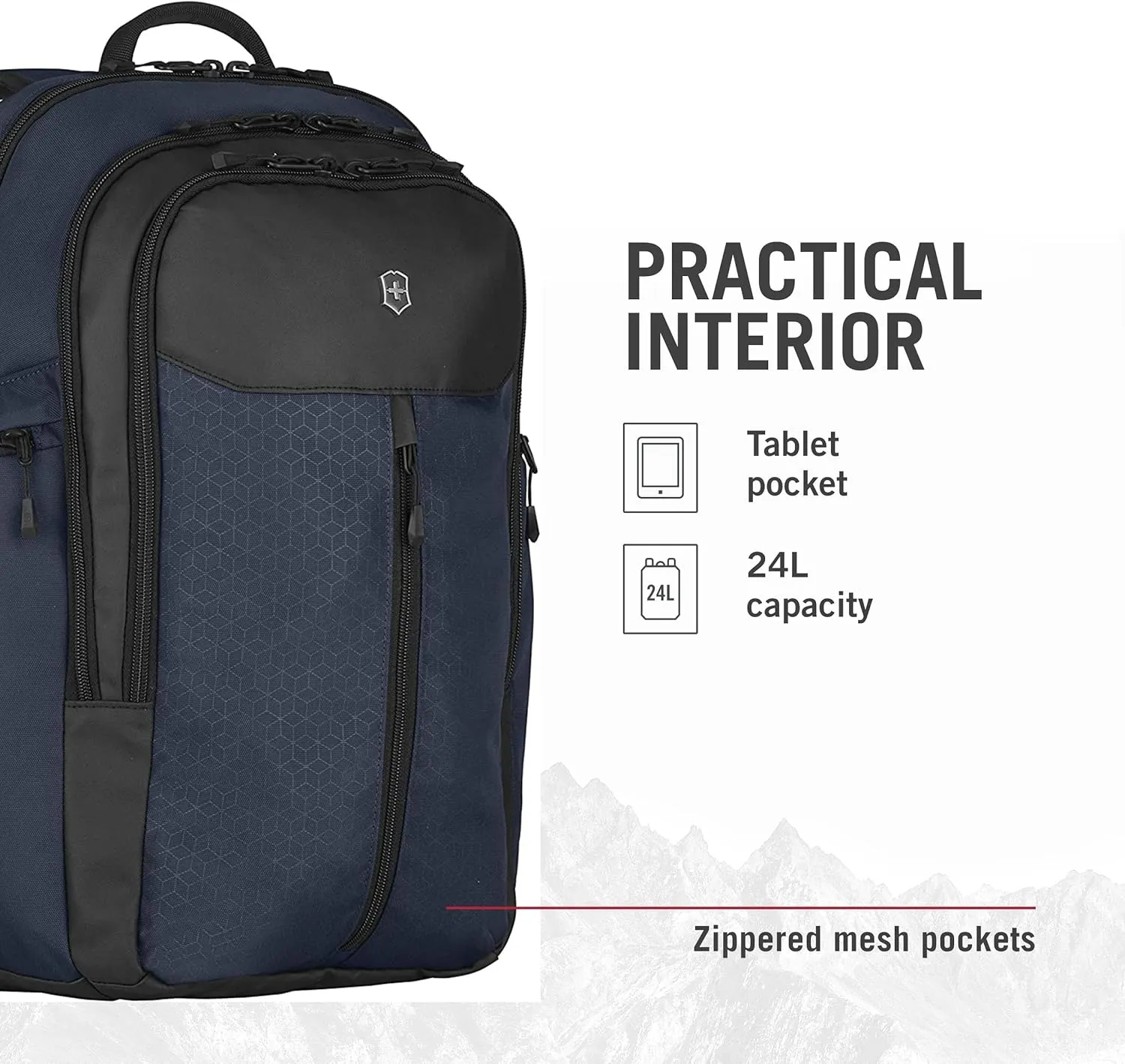 Victorinox Altmont Original Vertical-Zip Laptop Backpack - Travel Backpack for 17" Laptop - Premium Travel Accessory - 24 Liters, Blue