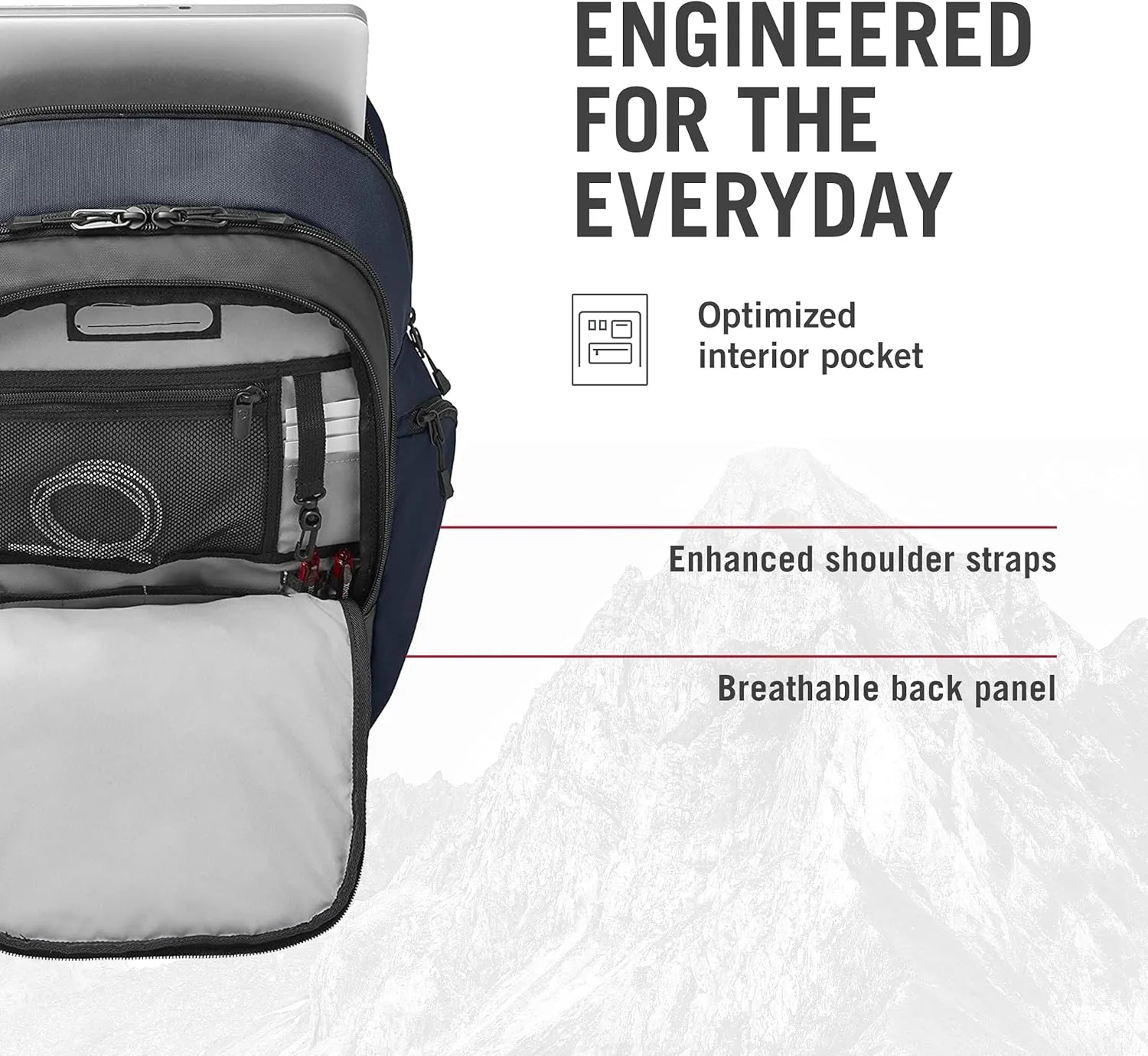 Victorinox Altmont Original Vertical-Zip Laptop Backpack - Travel Backpack for 17" Laptop - Premium Travel Accessory - 24 Liters, Blue
