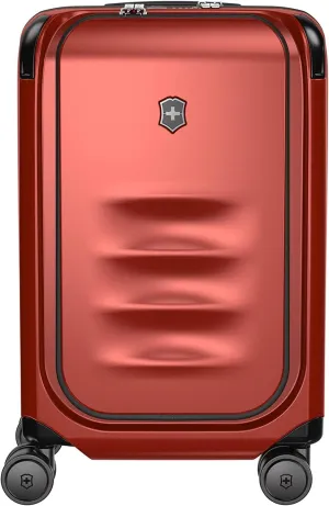 Victorinox Spectra 3.0 Frequent Flyer Carry-On - Modern Hardside Carry-On Luggage - Rolling Suitcase with Spinner Wheels - Holds Travel Accessories - 37 Liters, Red