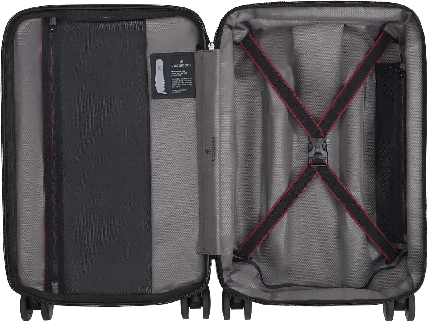 Victorinox Spectra 3.0 Frequent Flyer Carry-On - Modern Hardside Carry-On Luggage - Rolling Suitcase with Spinner Wheels - Holds Travel Accessories - 37 Liters, Red