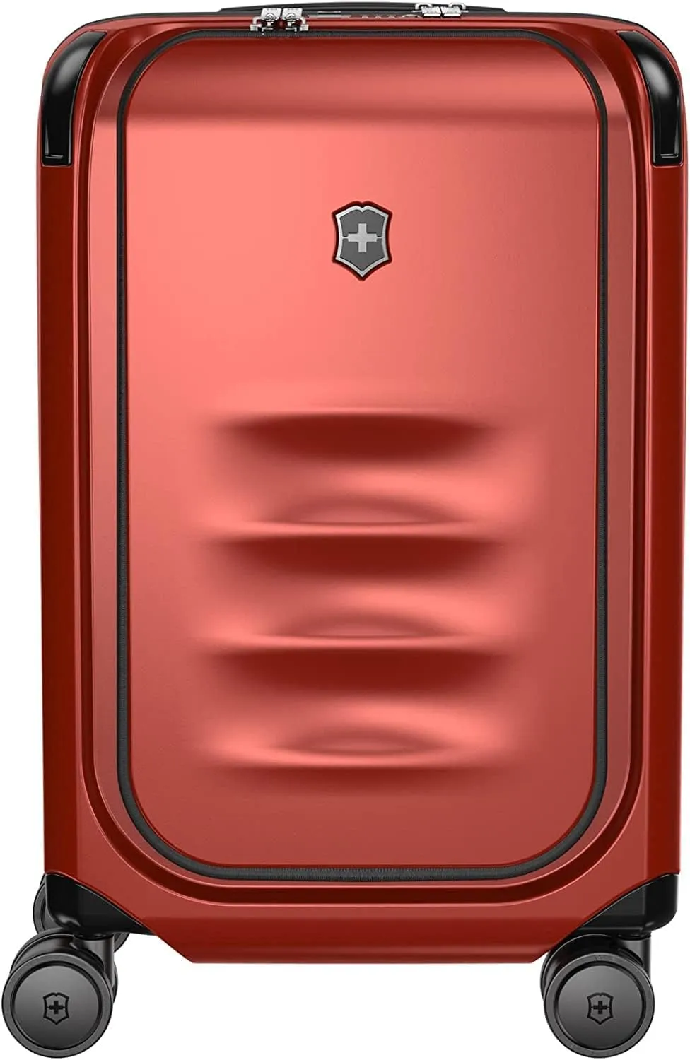 Victorinox Spectra 3.0 Frequent Flyer Carry-On - Modern Hardside Carry-On Luggage - Rolling Suitcase with Spinner Wheels - Holds Travel Accessories - 37 Liters, Red