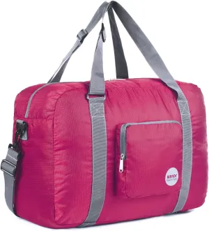 WANDF For Spirit Airlines Personal Item Bag 18x14x8 Foldable Travel Duffel Carry on Weekender Overnight for Women Men