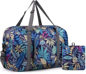WANDF For Spirit Airlines Personal Item Bag 18x14x8 Foldable Travel Duffel Carry on Weekender Overnight for Women Men