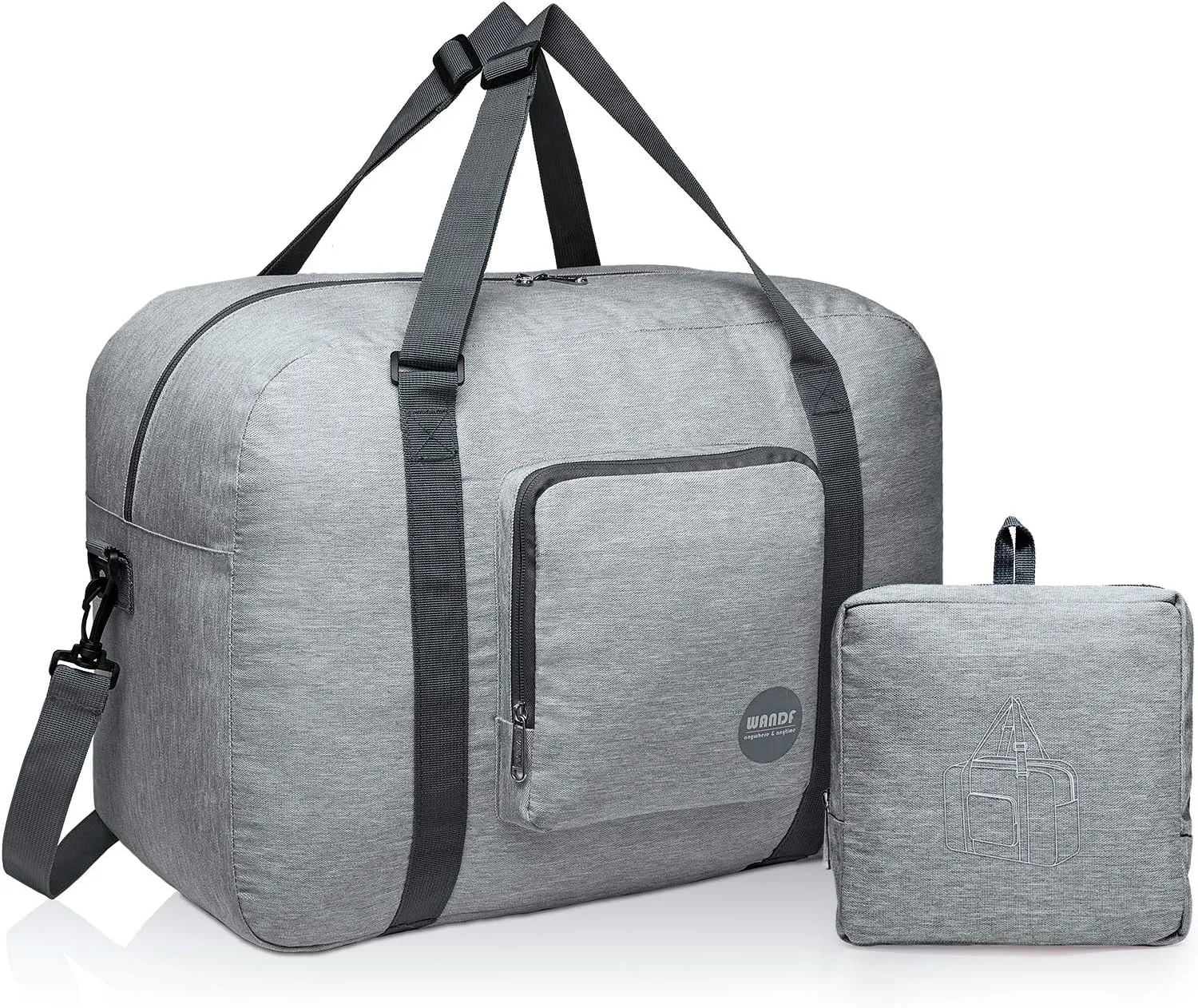 WANDF For Spirit Airlines Personal Item Bag 18x14x8 Foldable Travel Duffel Carry on Weekender Overnight for Women Men