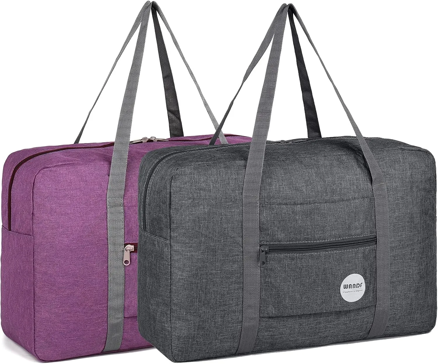 WANDF For Spirit Airlines Personal Item Bag 18x14x8 Travel Duffel Bag Underseat Foldable Carry-on Luggage for Women