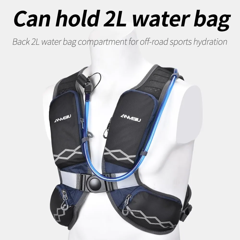 Water Bag Backpack, Running Backpack, 2L Cycling, Mountaineering, Hiking Water Bag Bag, Unisex