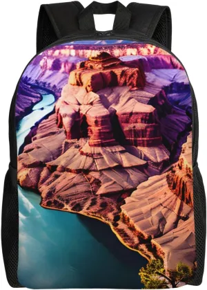 Waterproof Backpack with Beauty Grand Canyon Print Design Oxford Bag Unisex for Work/Travel/Workout/School