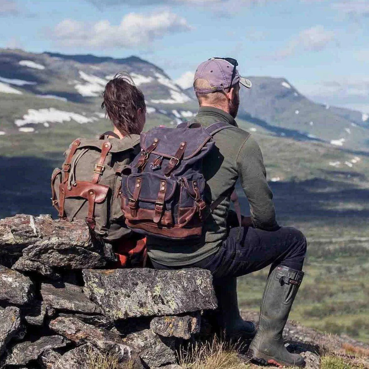 Waxed Multi-functional Waterproof Canvas 20 to 35 Litre Backpack