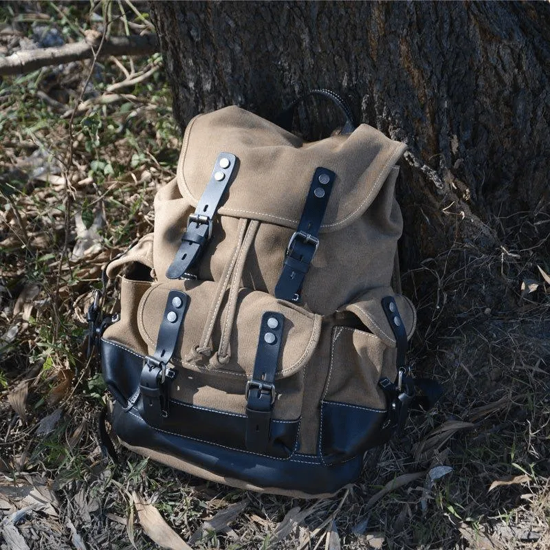 Waxed Multi-functional Waterproof Canvas 20 to 35 Litre Backpack