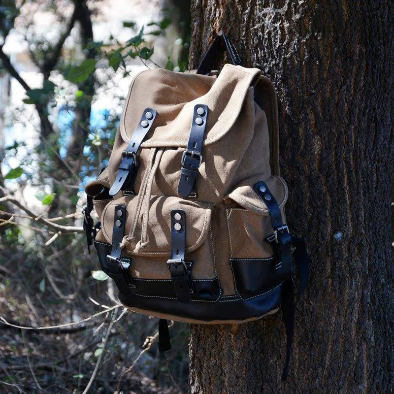 Waxed Multi-functional Waterproof Canvas 20 to 35 Litre Backpack