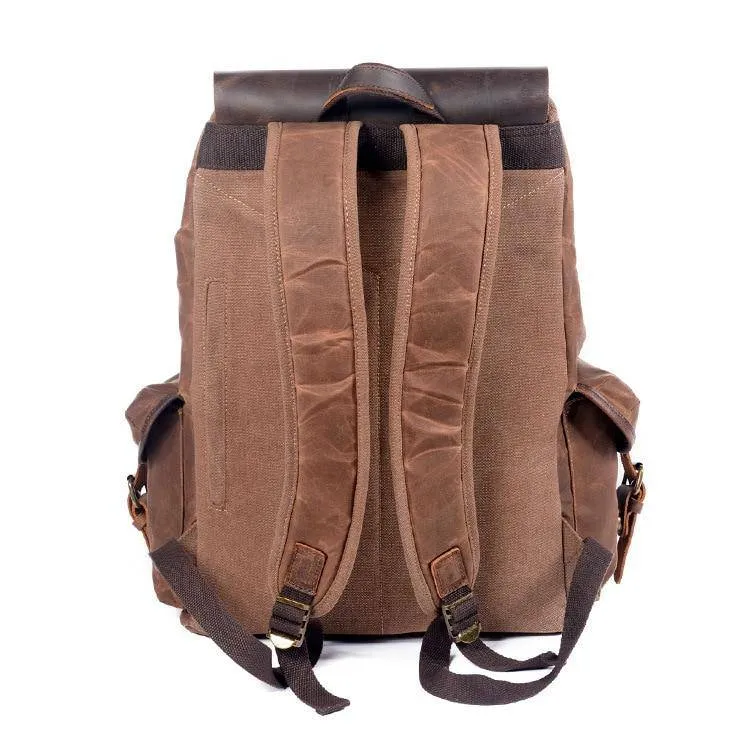 Waxed Multi-functional Waterproof Canvas 20 to 35 Litre Backpack