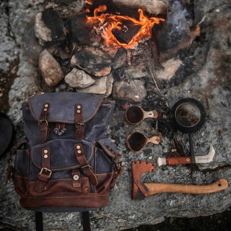 Waxed Multi-functional Waterproof Canvas 20 to 35 Litre Backpack
