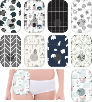 Weewooday 9 Pcs Ostomy Bag Covers Waterproof Ostomy Shower Cover Lightweight Colostomy Bags Reusable Washable Wrap with Adjustable Opening Colostomy Supplies for Women Men Care Protector