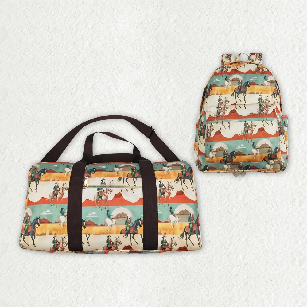 Western Rodeo Cowboys Adult Gym Bags Backpacks