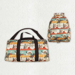 Western Rodeo Cowboys Adult Gym Bags Backpacks