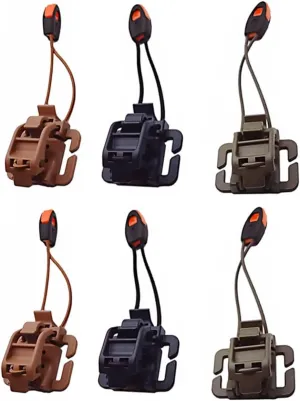 Whistle Buckle Clip Flashlight Buckle Clip Back Straps Clip Flashlight Buckle Clamp Nylon Abs Rubber