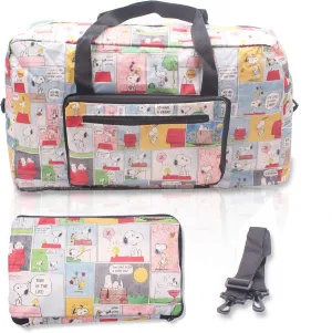 White Dog oldable Easy-to-carry Travel Bag for Plane Flight Ride Airplanes with adjustable strap - Random Color