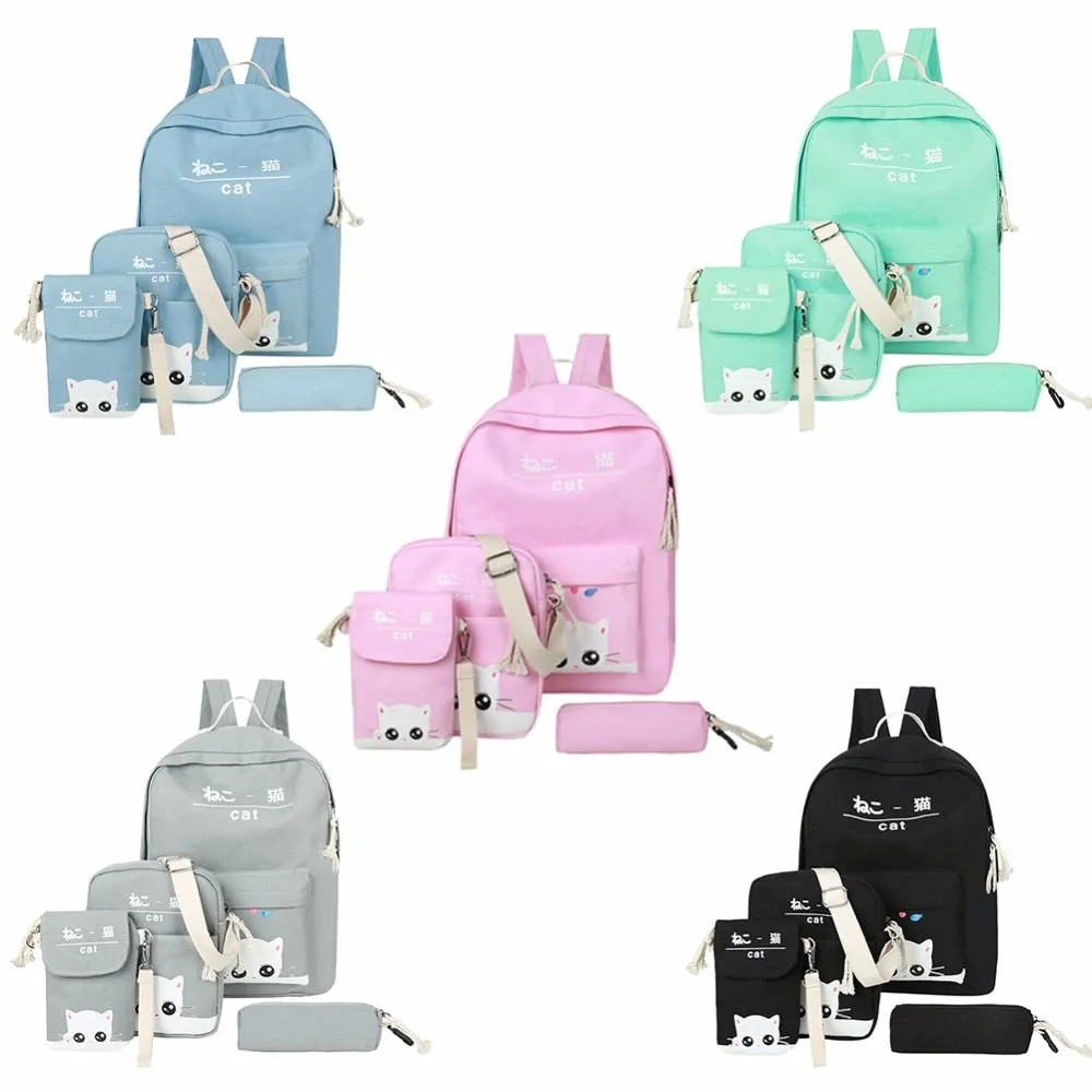 Women Canvas 4 Set  Bag