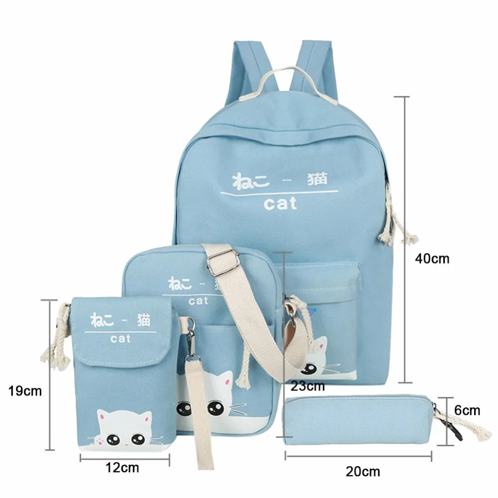 Women Canvas 4 Set  Bag