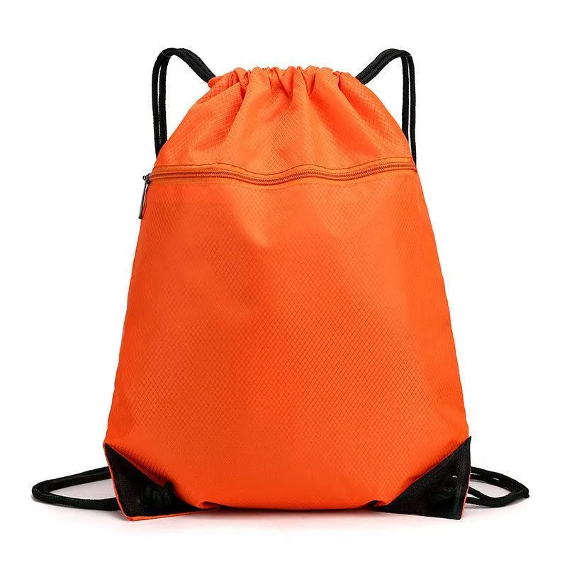 Women Mens Drawstring Backpack Bag Gym Sports Sack Portable Shoe Balls Bags