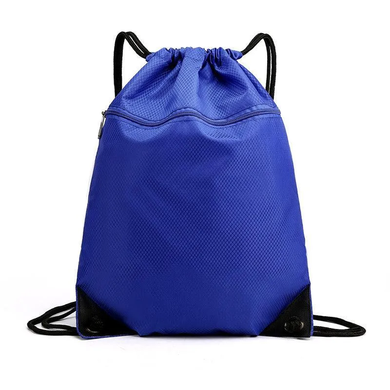 Women Mens Drawstring Backpack Bag Gym Sports Sack Portable Shoe Balls Bags