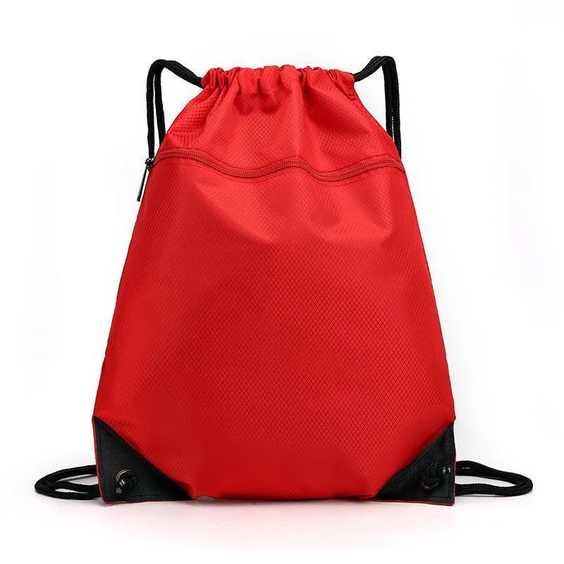 Women Mens Drawstring Backpack Bag Gym Sports Sack Portable Shoe Balls Bags
