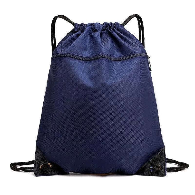Women Mens Drawstring Backpack Bag Gym Sports Sack Portable Shoe Balls Bags
