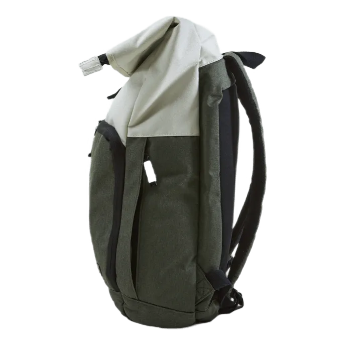 Women's Backpack Cream/forest Green/black