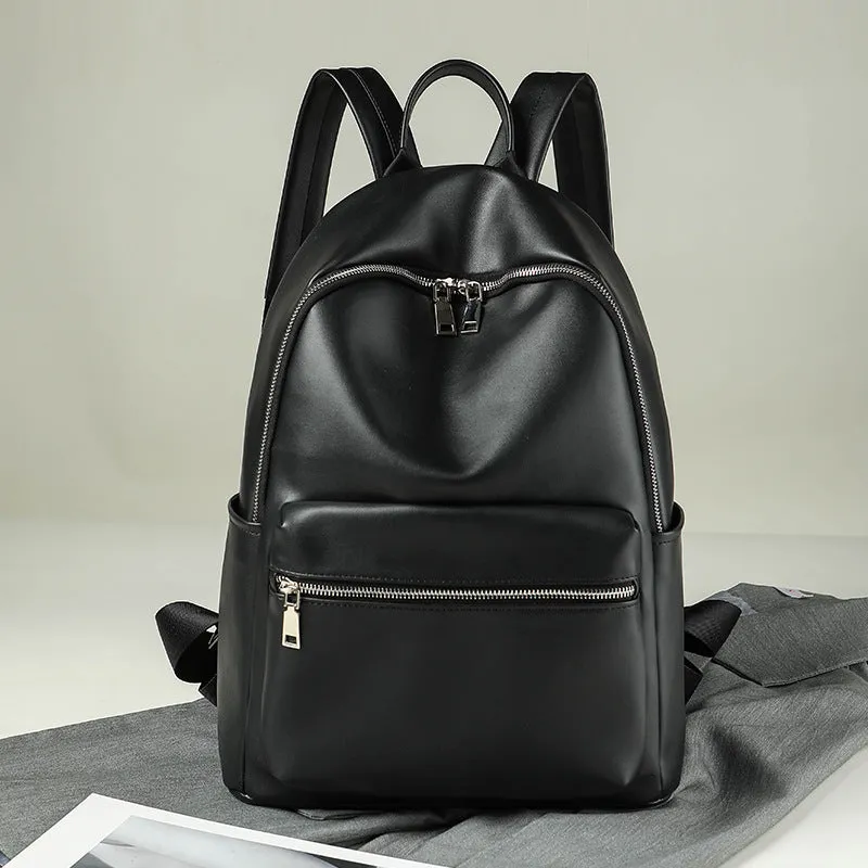 Women's Elegant Classic Soft Leather Trendy Backpacks