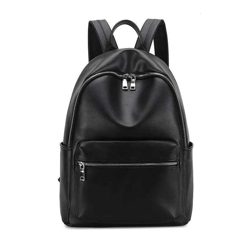 Women's Elegant Classic Soft Leather Trendy Backpacks