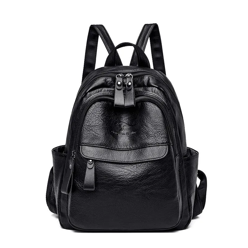 Women's For Trendy Korean Versatile Fashion Soft Backpacks