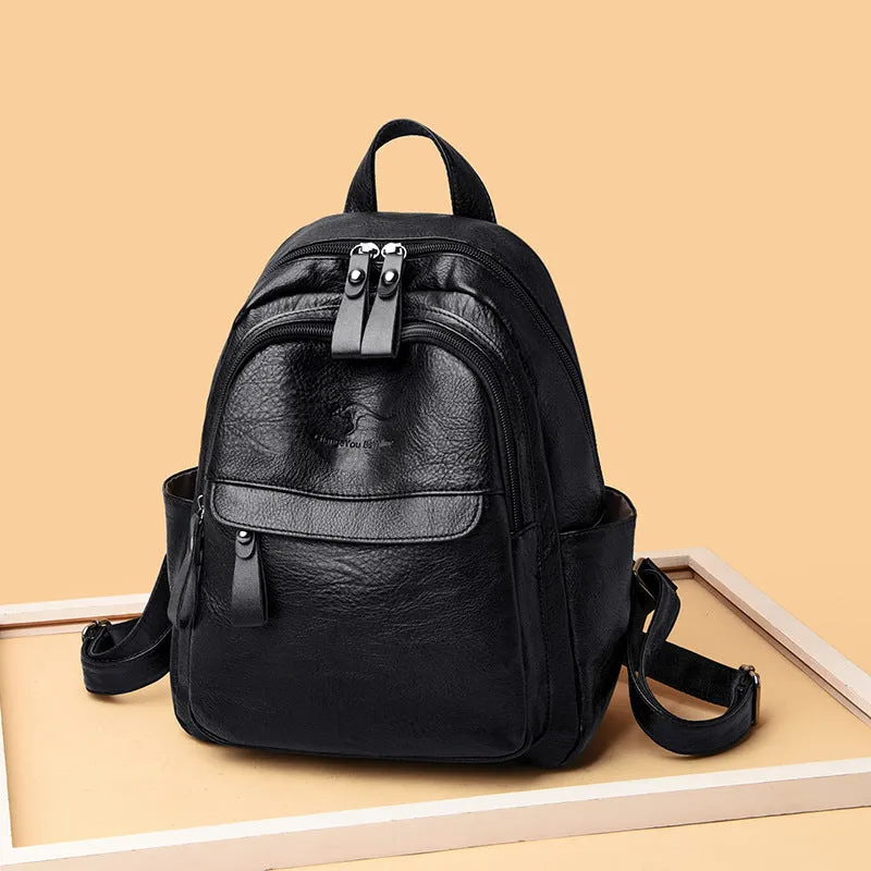 Women's For Trendy Korean Versatile Fashion Soft Backpacks