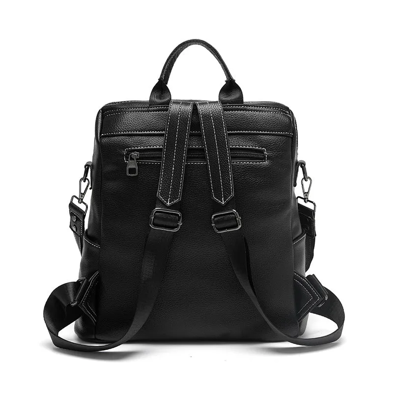 Women's High-grade Leather Fashion Trendy Western Style Super Backpacks