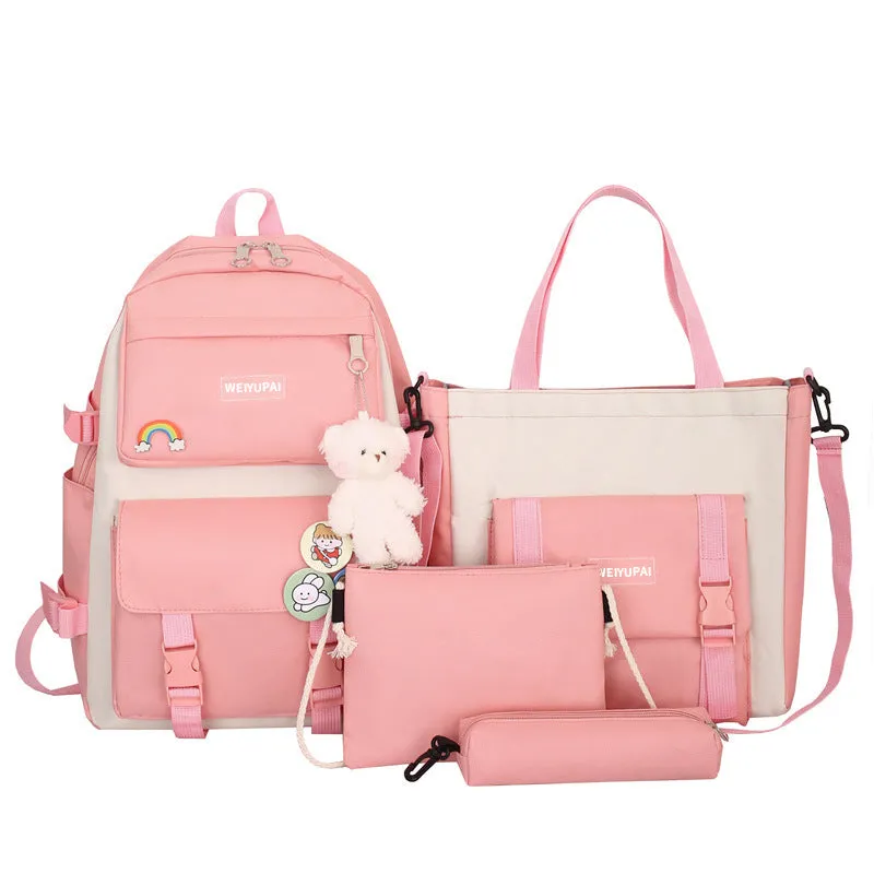 Women's Korean Canvas The Campus Of Large Backpacks
