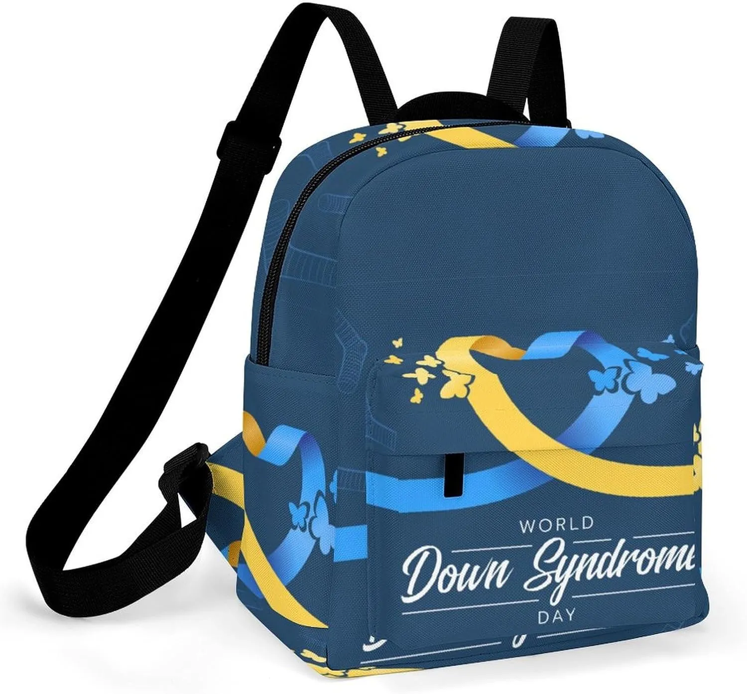 World Down Syndrome Awareness Day Backpacks Laptop Mini Backpacks for Women Travel Shoulder Bag Bookbag Rucksack Daypack 10 Inch